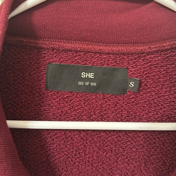 Darc Sport Maroon Women’s Cropped Quarter Zip - Size Small - Picture 5 of 7